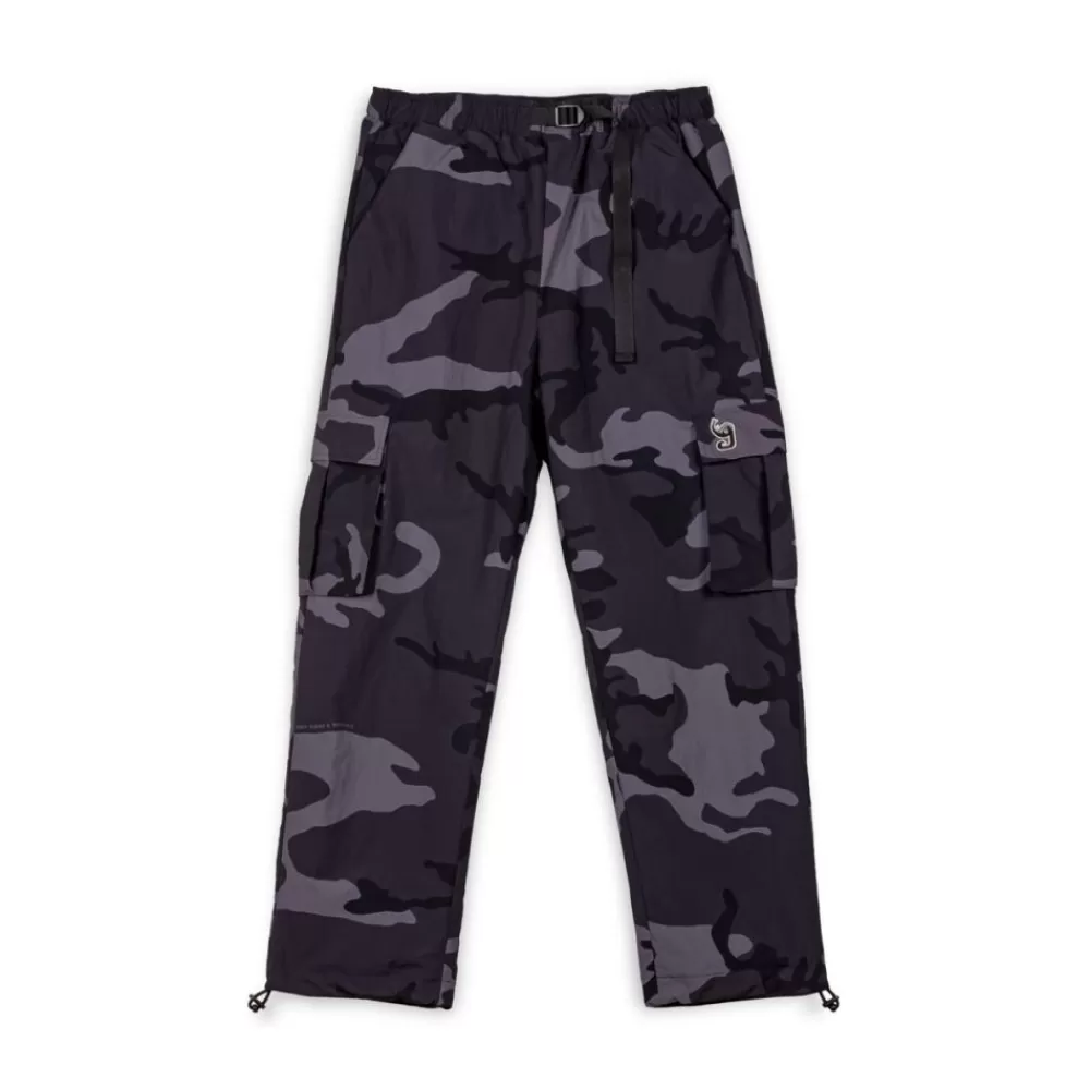 Grimey Pantalon All Over Print Tusker Temple - Black | Fw23 Store