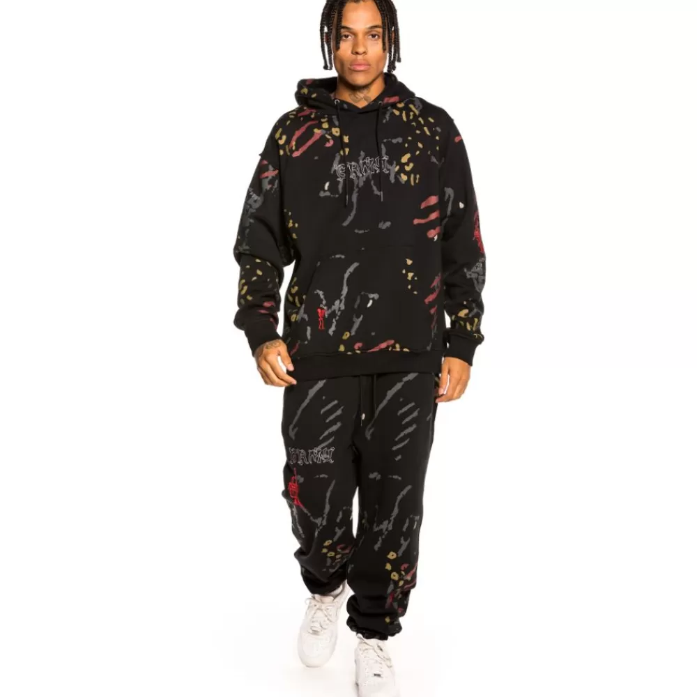 Grimey Pantalon "Jazz Thing All Over Print" Sweatpants - Black | Fall 21 Outlet