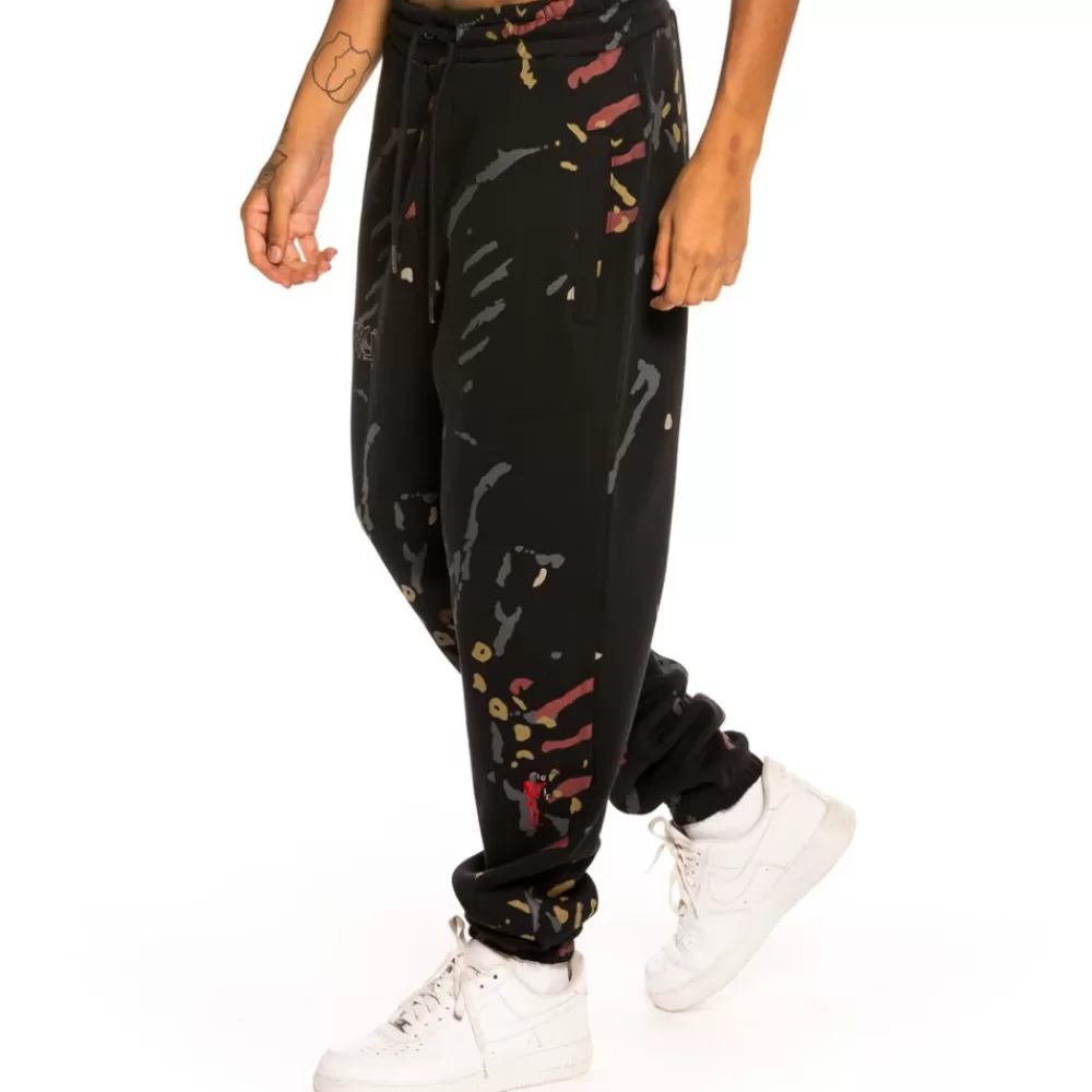 Grimey Pantalon "Jazz Thing All Over Print" Sweatpants - Black | Fall 21 Outlet