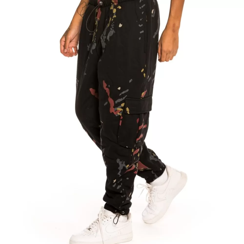 Grimey Pantalon "Jazz Thing" Padded All Over Print Sweatpants - Black | Fall 21 Hot