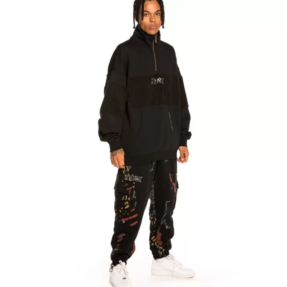Grimey Pantalon "Jazz Thing" Padded All Over Print Sweatpants - Black | Fall 21 Hot