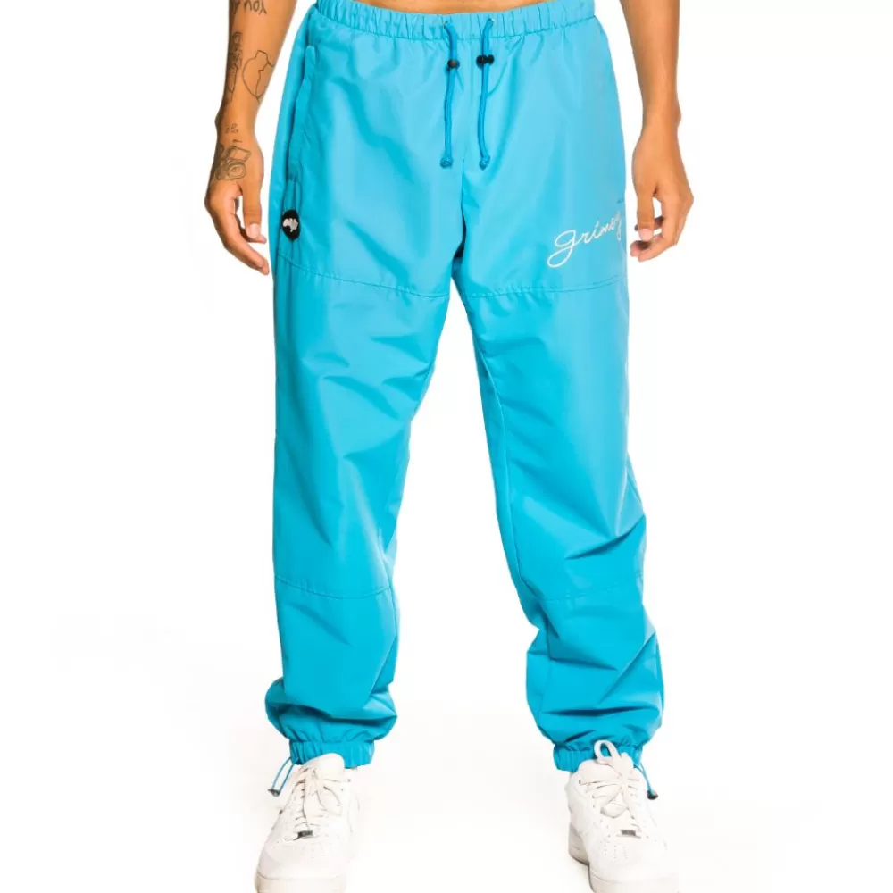 Grimey Pantalon "Martinica Fact" Track Pants - Blue | Fall 21 Flash Sale