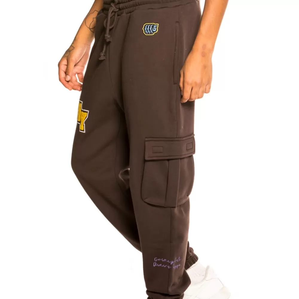 Grimey Pantalon "Singgang Junction" Sweatpants - Brown | Fall 21 Fashion