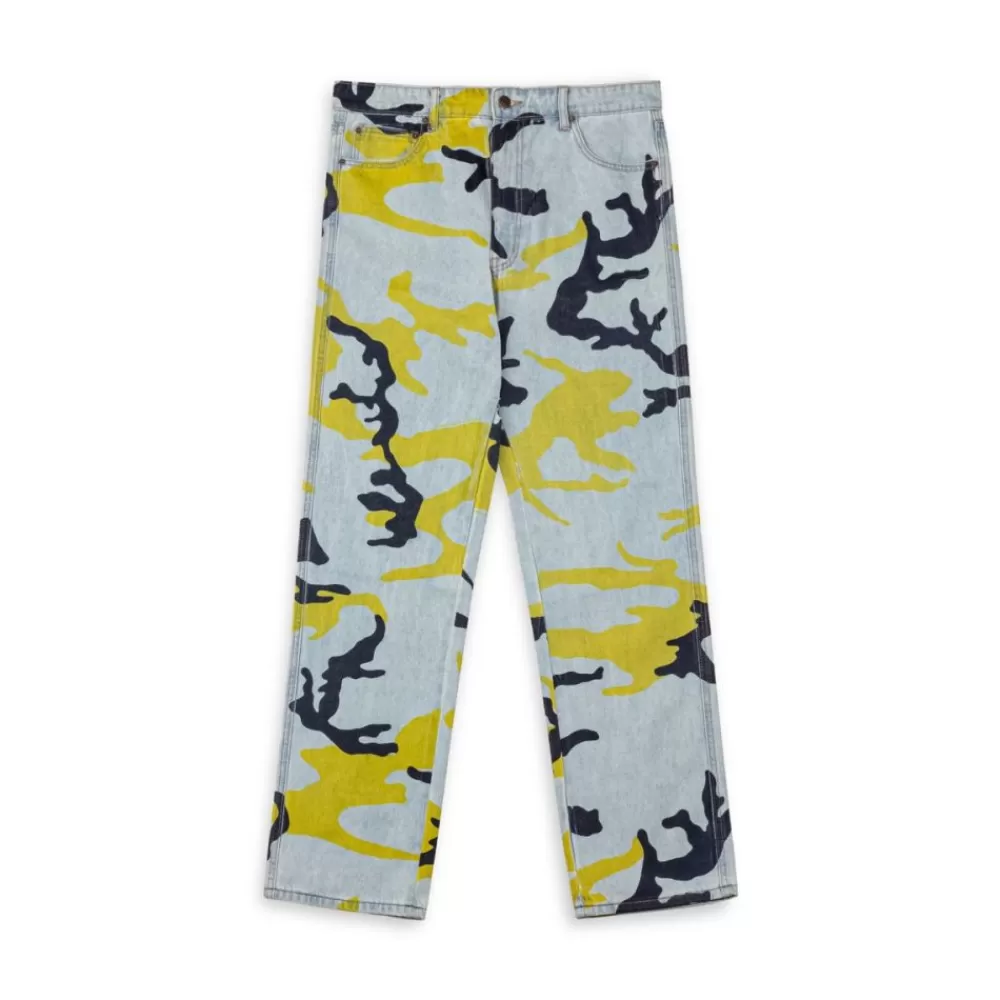 Grimey Pantalon Vaquero The Strait Talk All Over Print Camo Regular - Washed Camo | Fw23 Sale