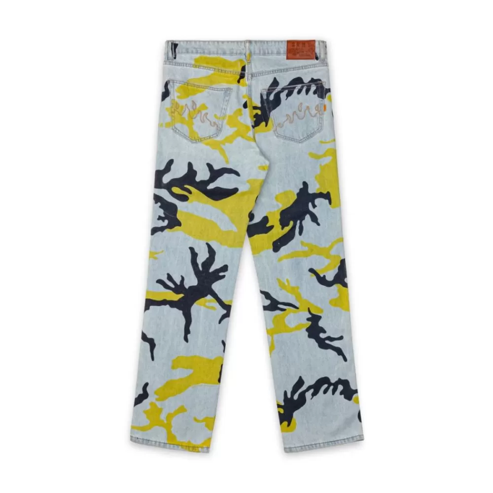 Grimey Pantalon Vaquero The Strait Talk All Over Print Camo Regular - Washed Camo | Fw23 Sale