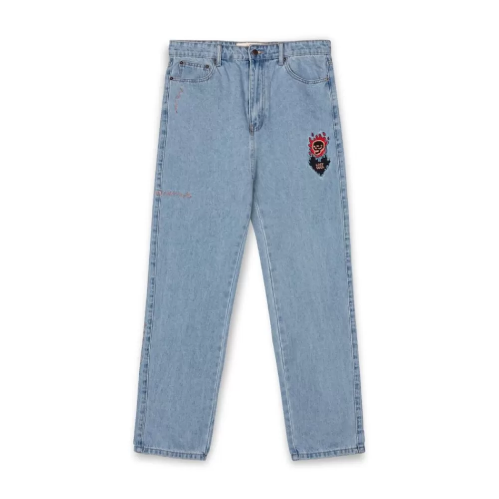 Grimey Pantalon Vaquero The Sweet Burn Regular - Washed Blue | Fw23 Store