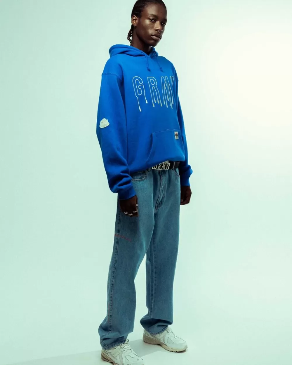 Grimey Pantalon Vaquero The Sweet Burn Regular - Washed Blue | Fw23 Store