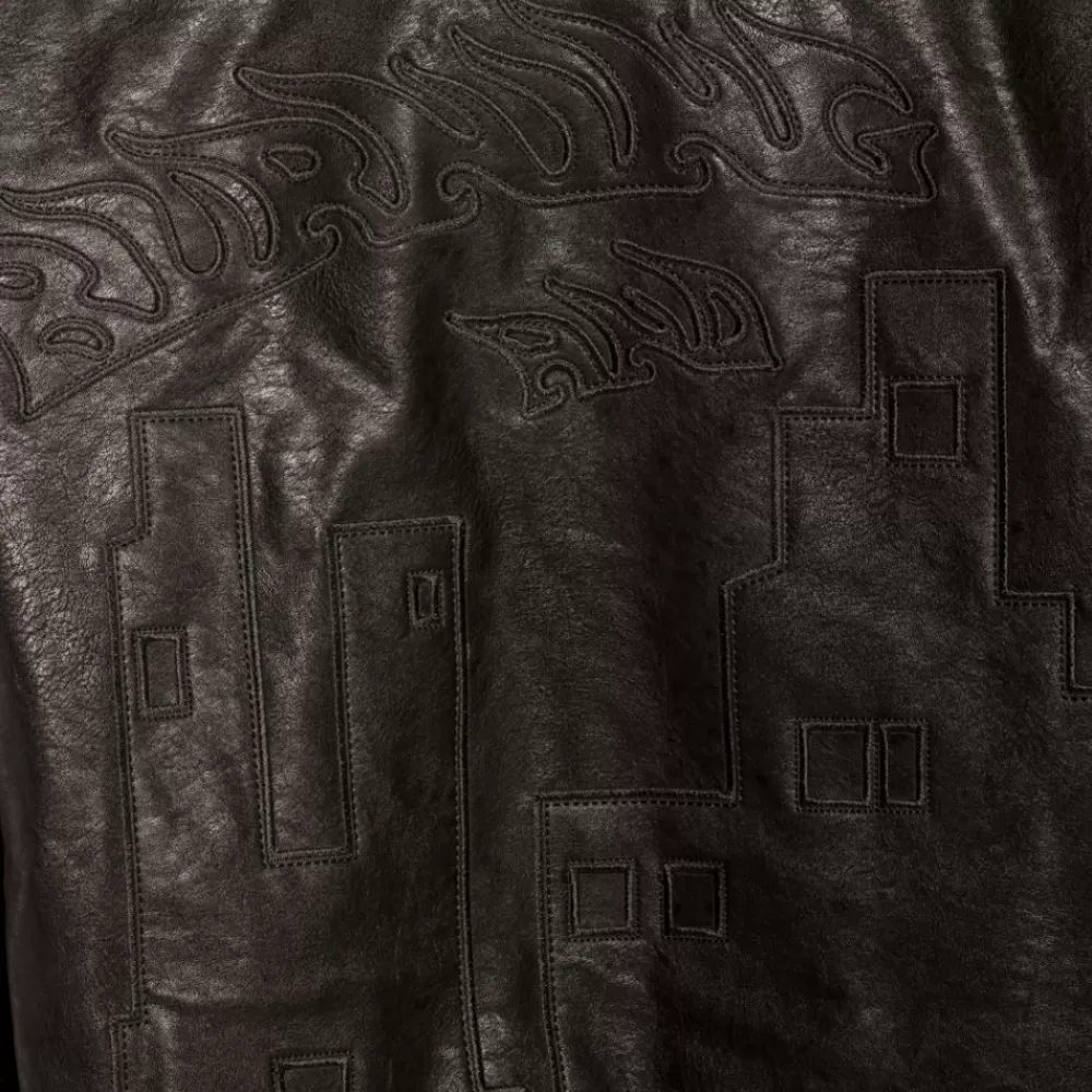 Grimey Pullover "Les Memories" Pu Leather - Black | Winter 21 Store