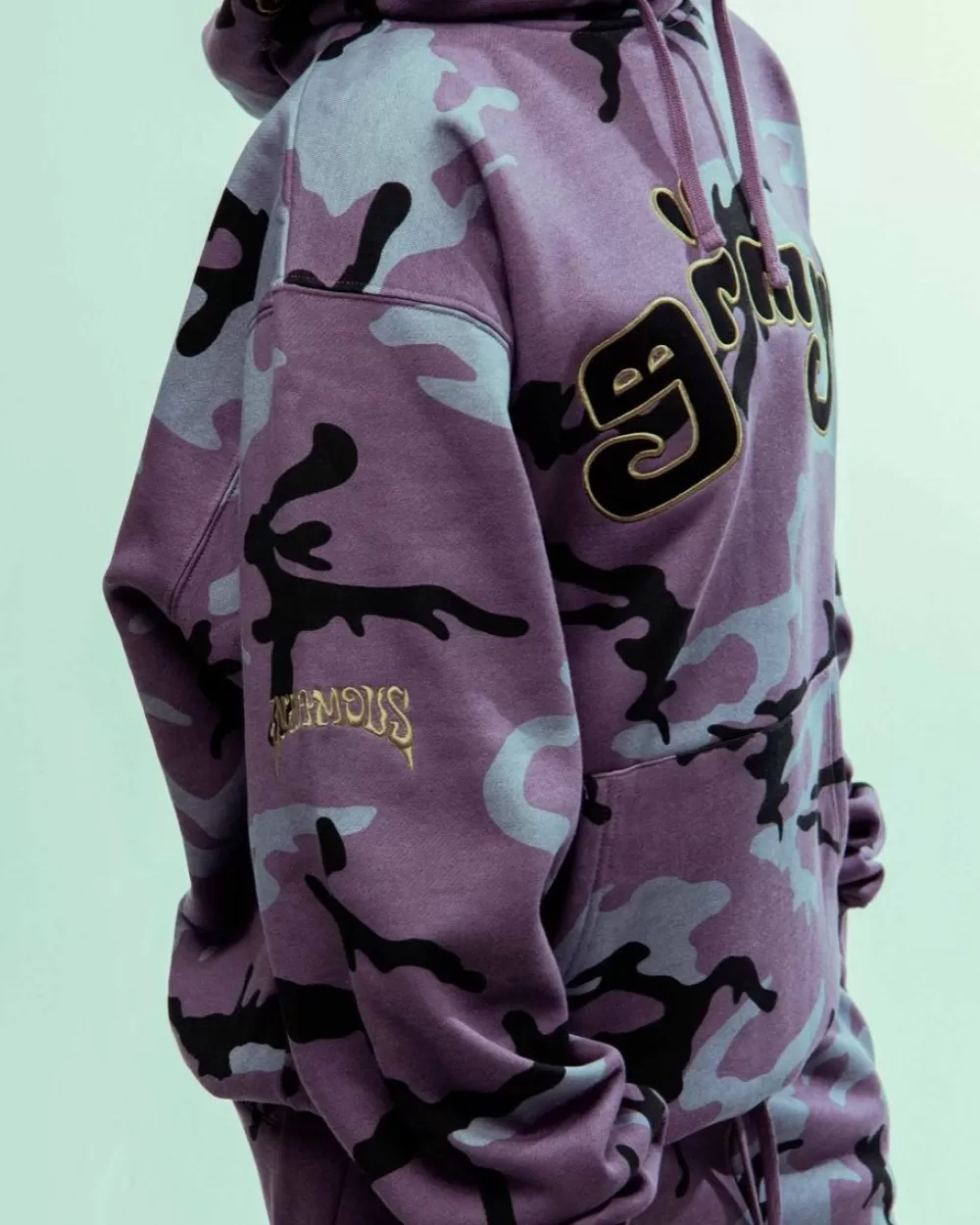 Grimey Sudadera Capucha All Over Print Tusker Temple Vintage - Purple | Fw23 New