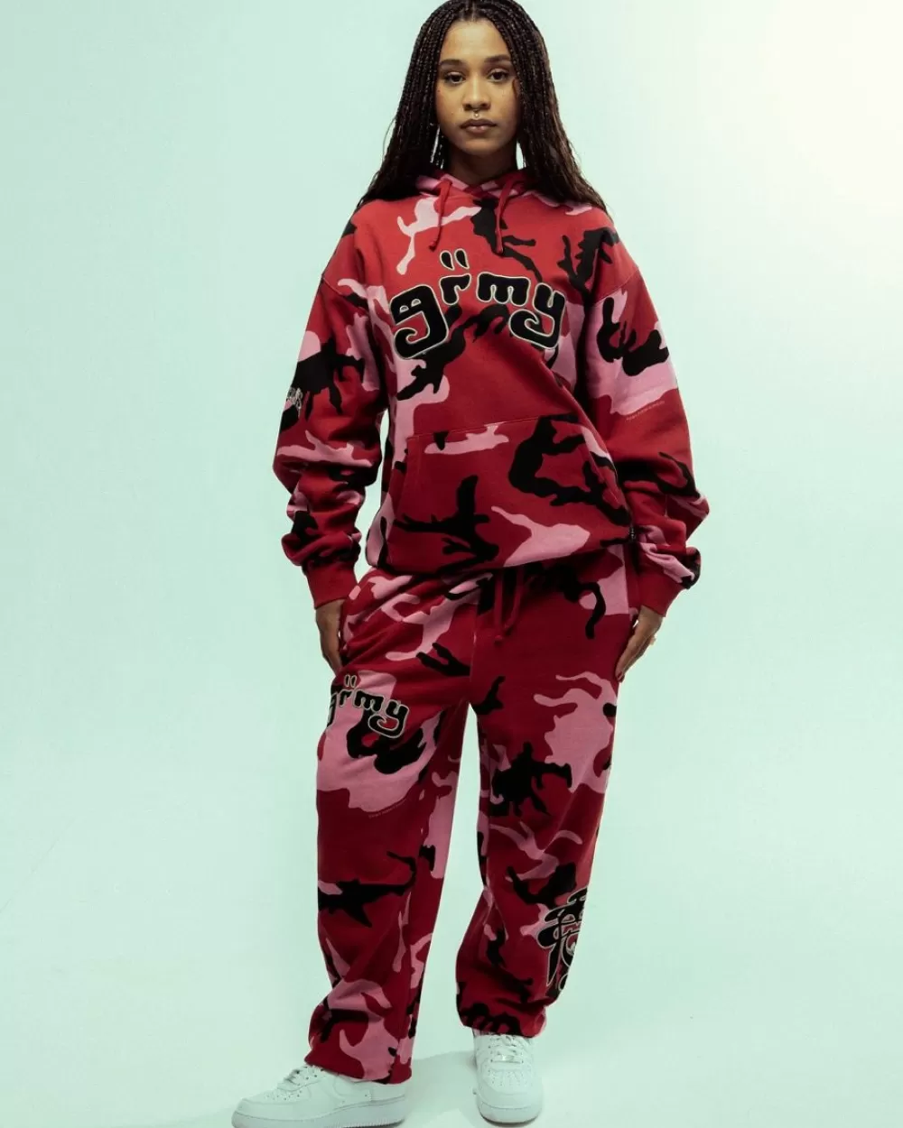 Grimey Sudadera Capucha All Over Print Tusker Temple Vintage - Red | Fw23 Flash Sale