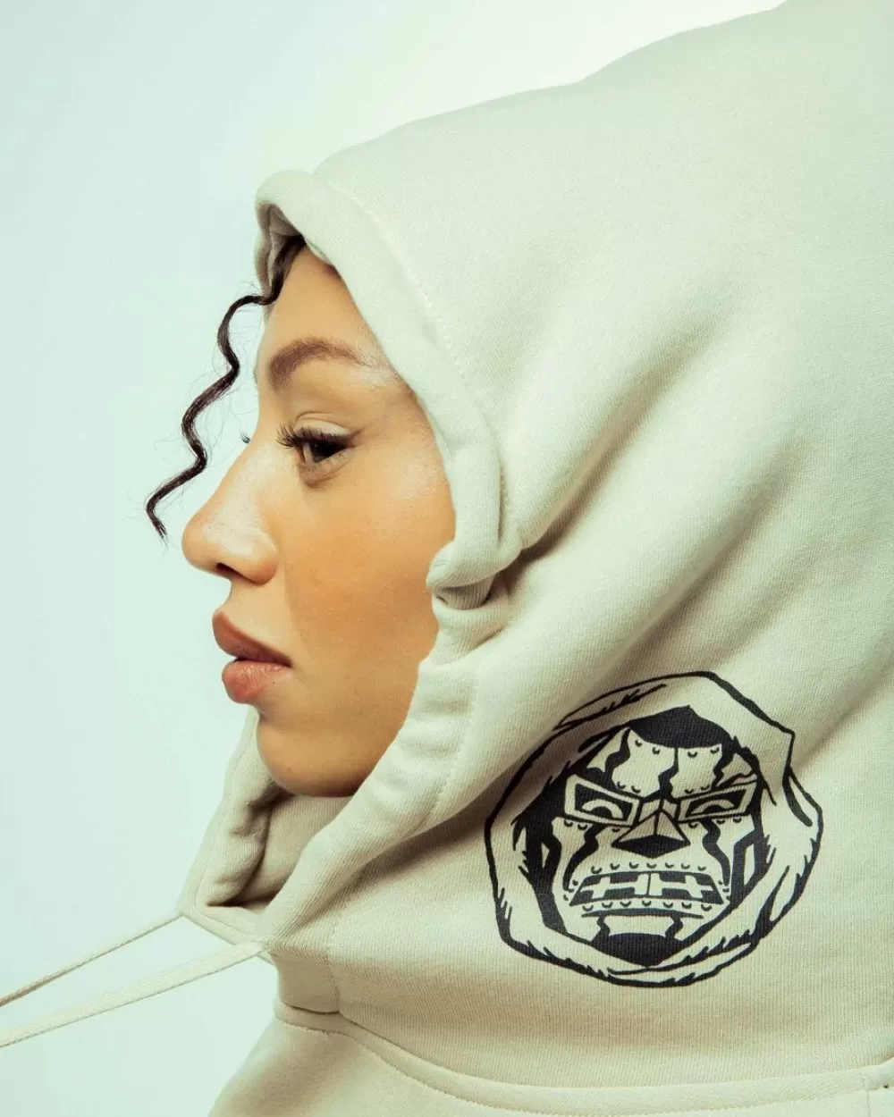 Grimey Sudadera Capucha Back At You Wide Hole Vintage - Cream | Fw23 Cheap