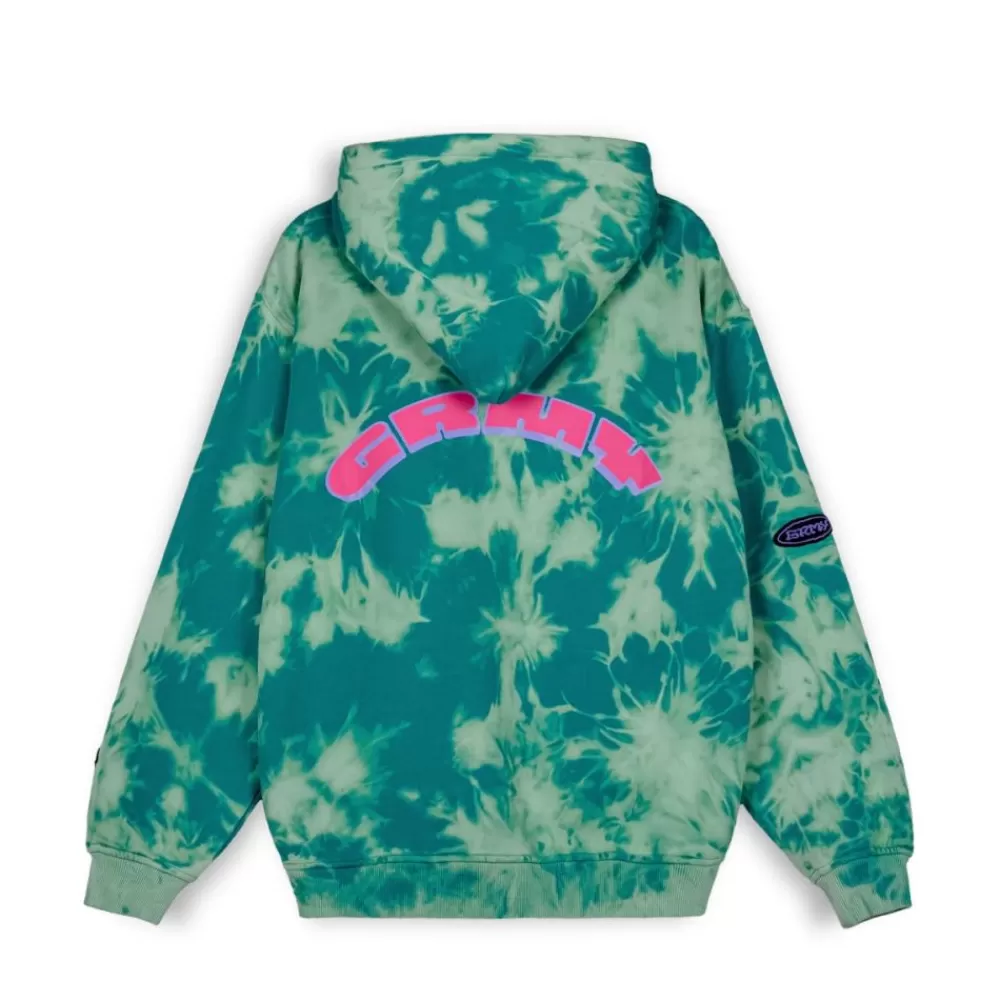 Grimey Sudadera Capucha Ufollow - Bleached Blue | Spring 23 Cheap