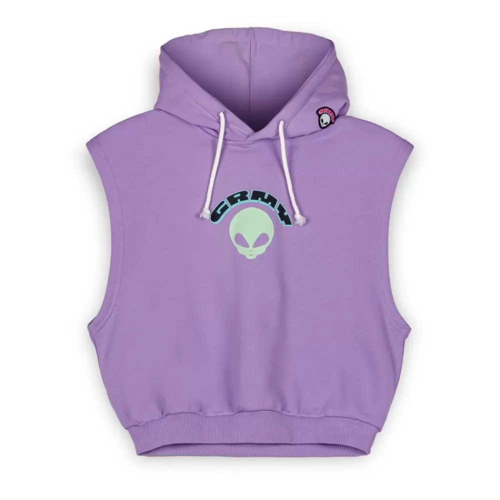 Grimey Sudadera Capucha Ufollow Girl - Lilac | Spring 23 Discount