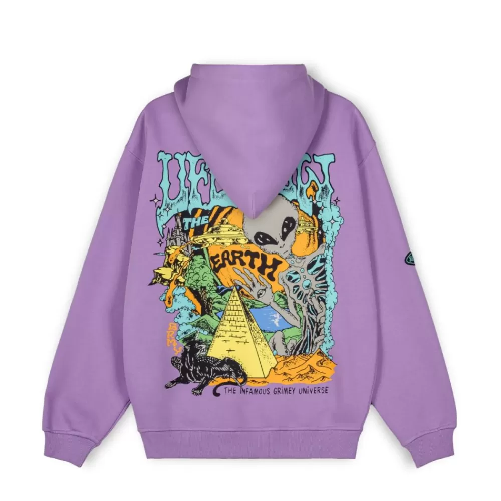 Grimey Sudadera Capucha Ufollow Lilac | Spring 23 Cheap