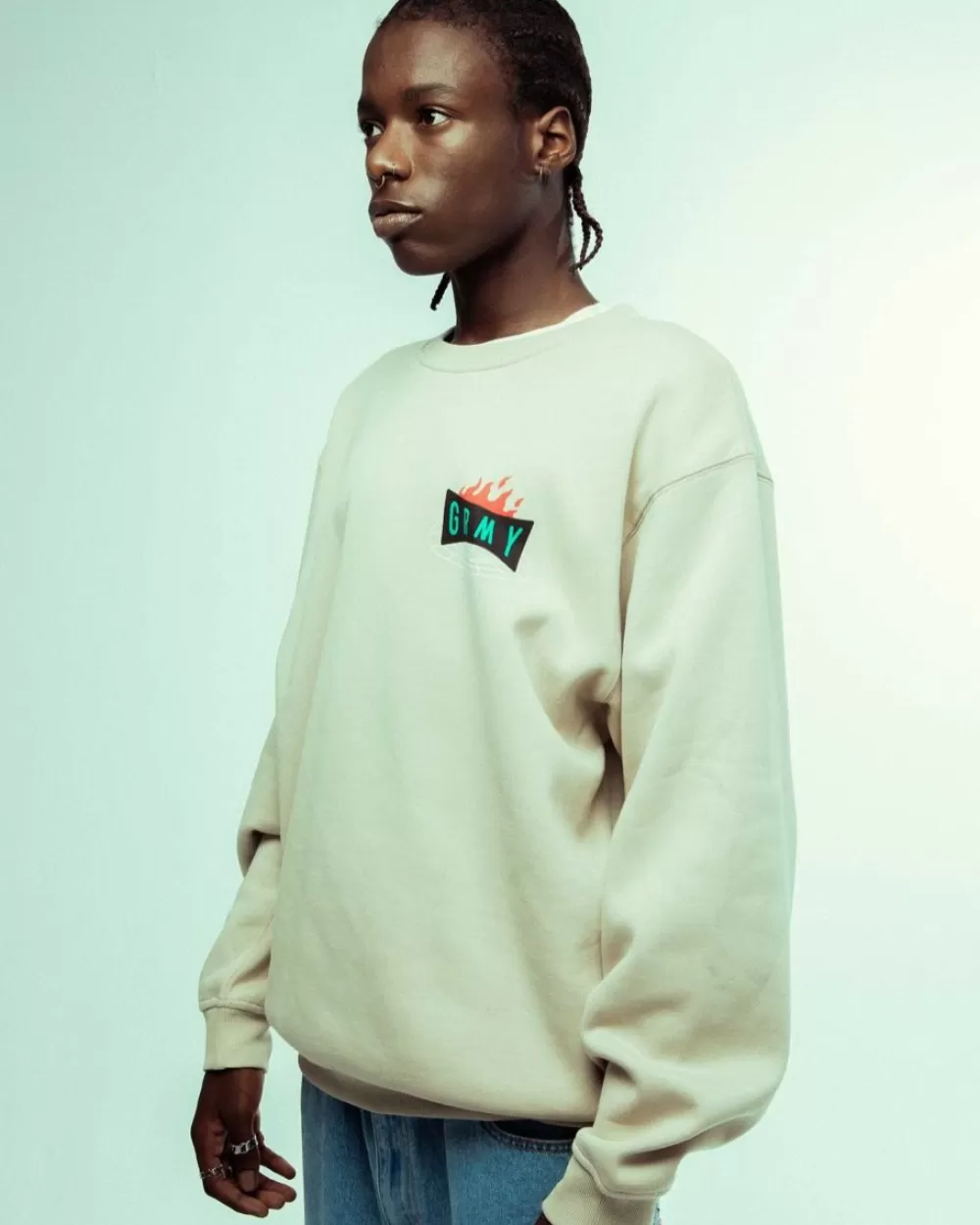 Grimey Sudadera Back At You Vintage - Cream | Fw23 Online
