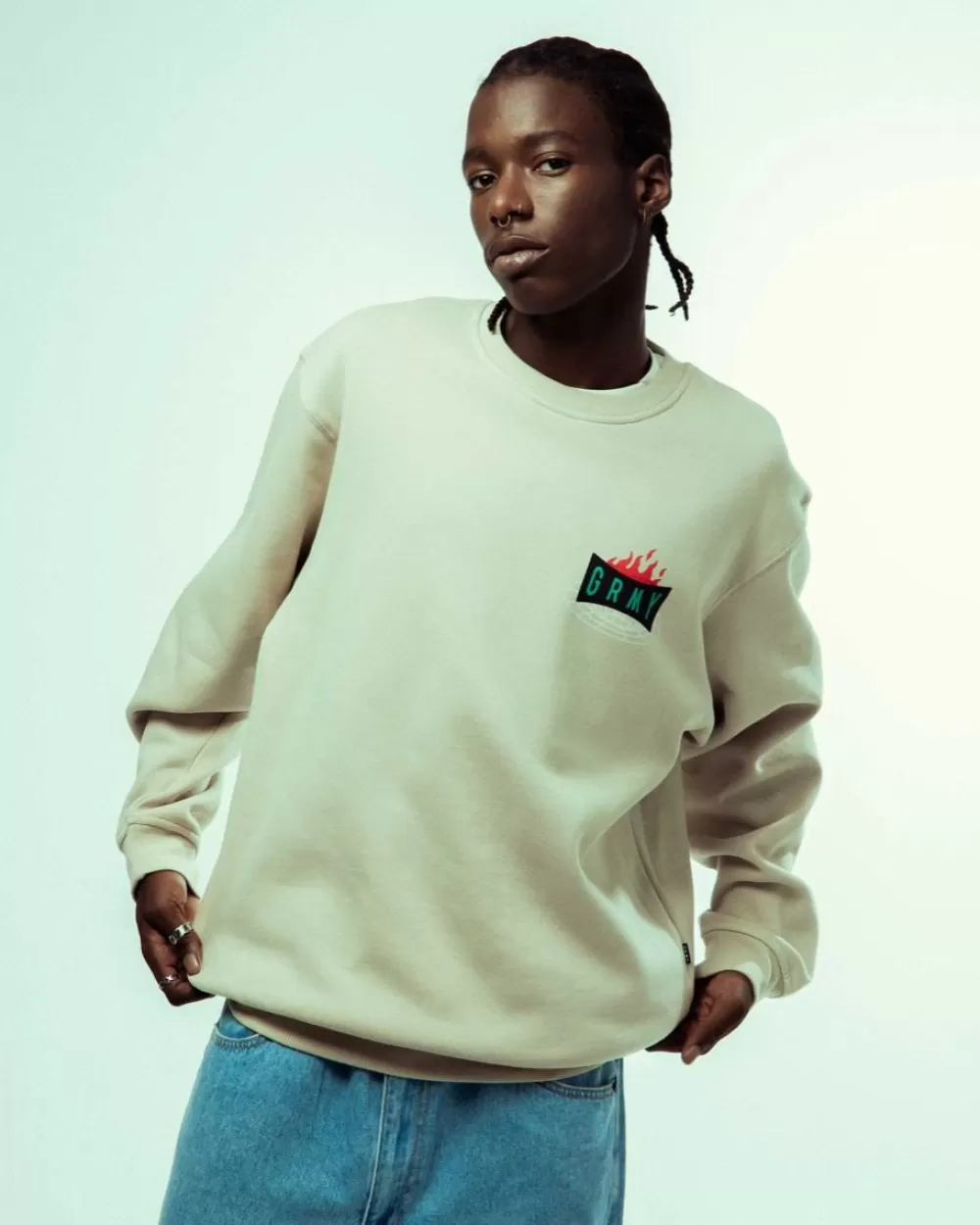Grimey Sudadera Back At You Vintage - Cream | Fw23 Online