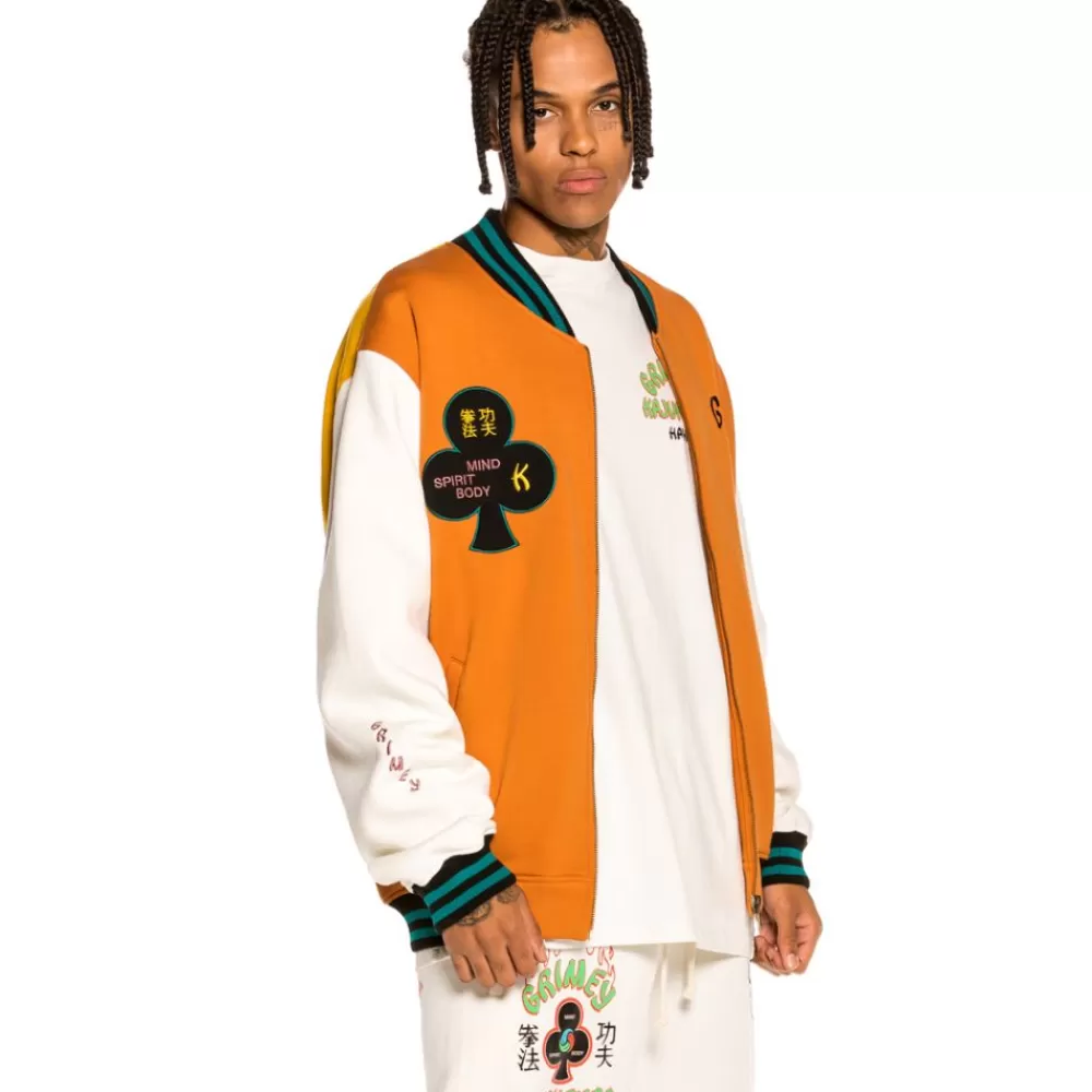 Grimey Sudadera "Destroy All Fear" Zip Crewneck - Brick | Fall 21 Outlet