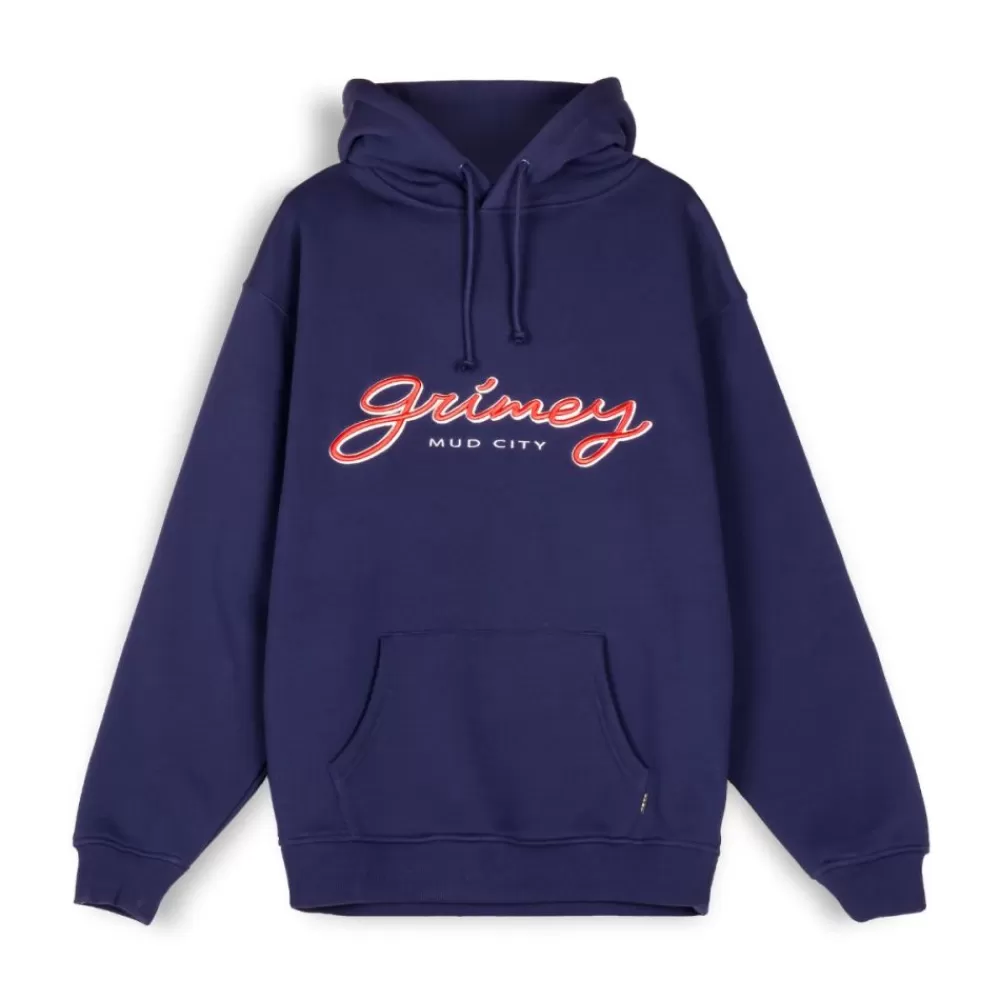 Grimey Sudadera "Dust Storm" Hoodie - Navy | Fall 22 Outlet