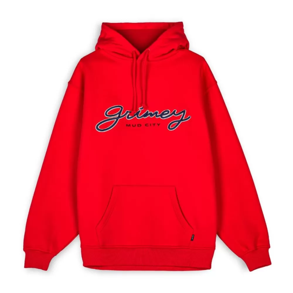 Grimey Sudadera "Dust Storm" Hoodie - Red | Fall 22 Shop