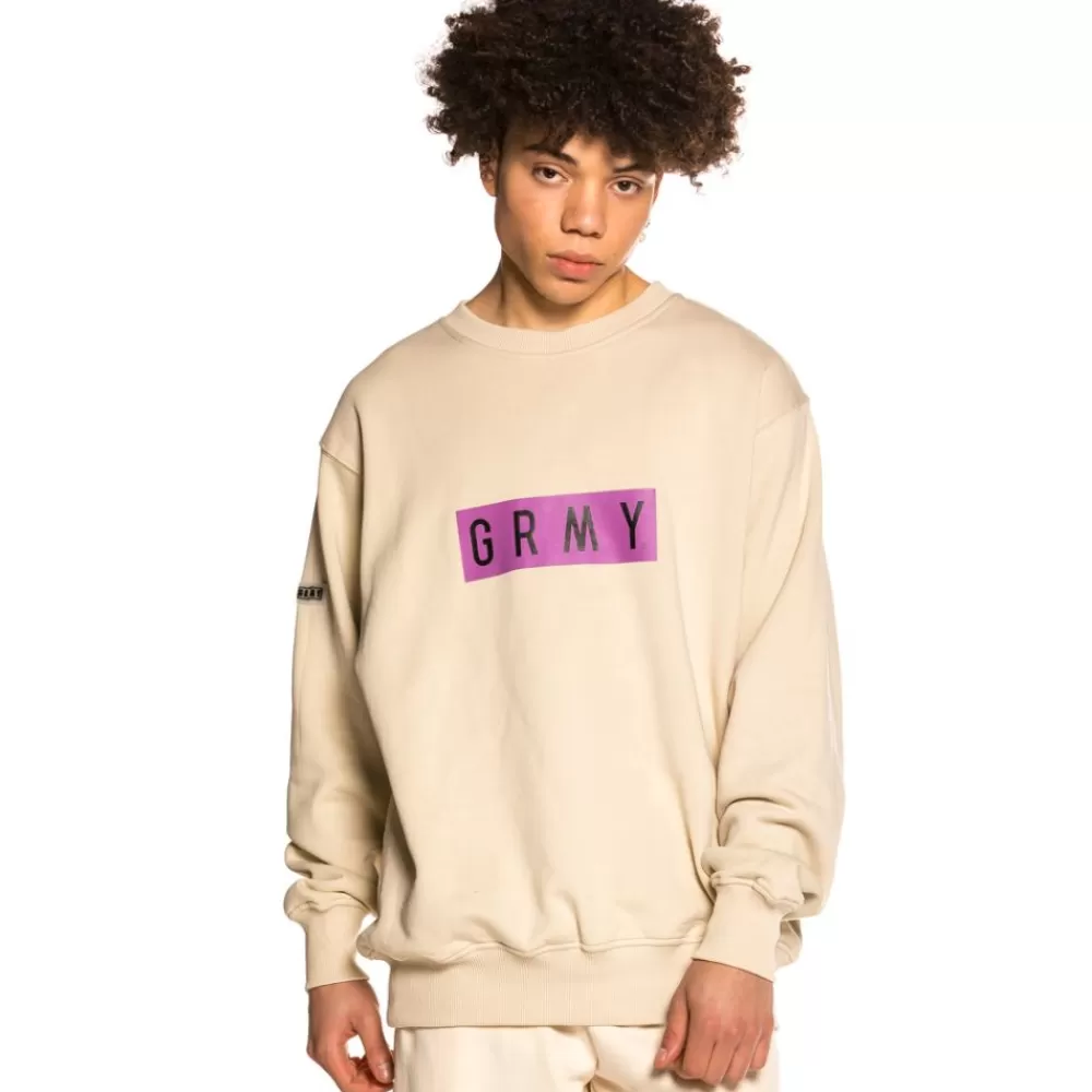 Grimey Sudadera "Frenzy" Crewneck - Sand | Summer 21 Discount