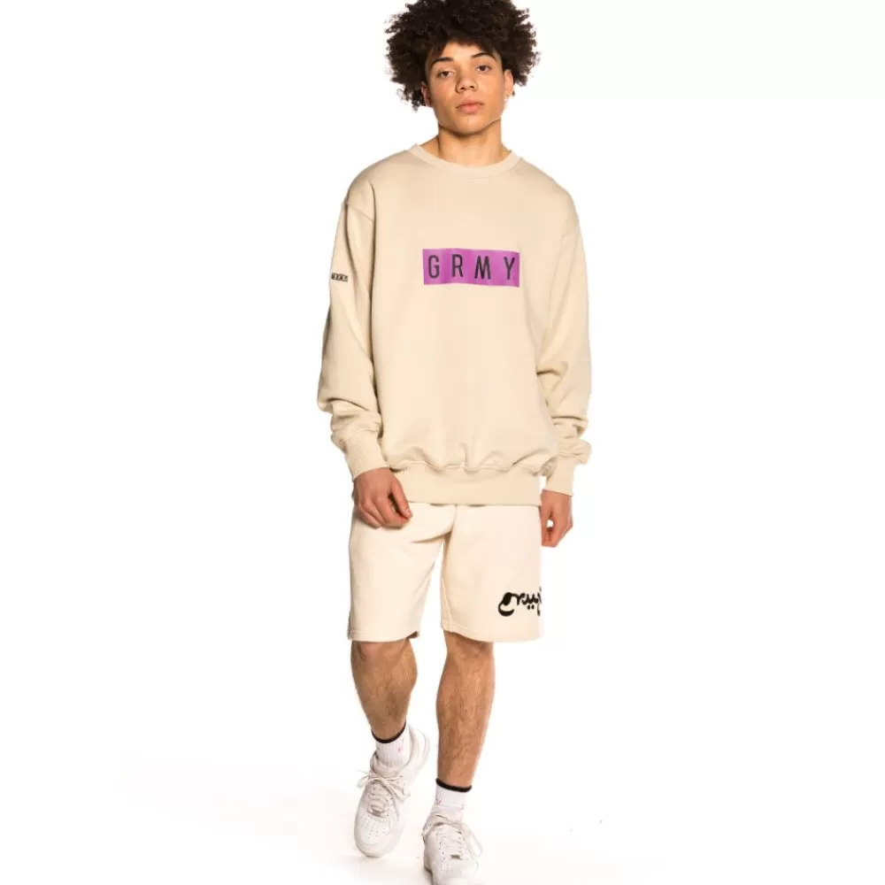 Grimey Sudadera "Frenzy" Crewneck - Sand | Summer 21 Discount