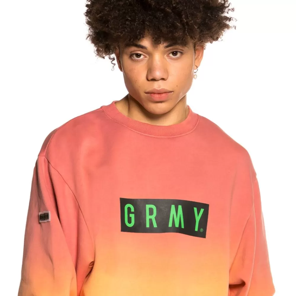 Grimey Sudadera "Frenzy" Gradient Crewneck - Pink | Summer 21 Best