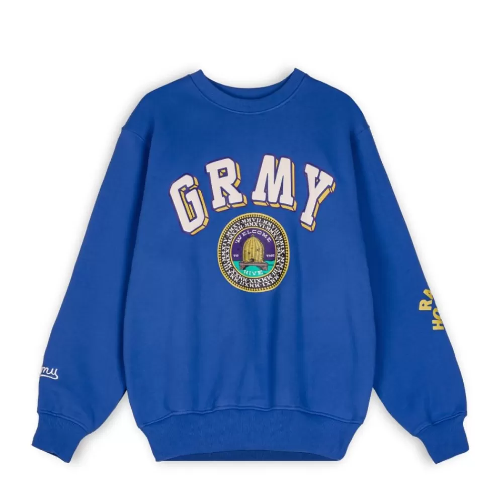 Grimey Sudadera "Hive" Crewneck - Blue | Fall 22 Flash Sale