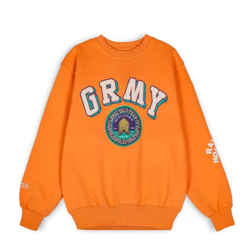 Grimey Sudadera "Hive" Crewneck - Orange | Fall 22 Hot