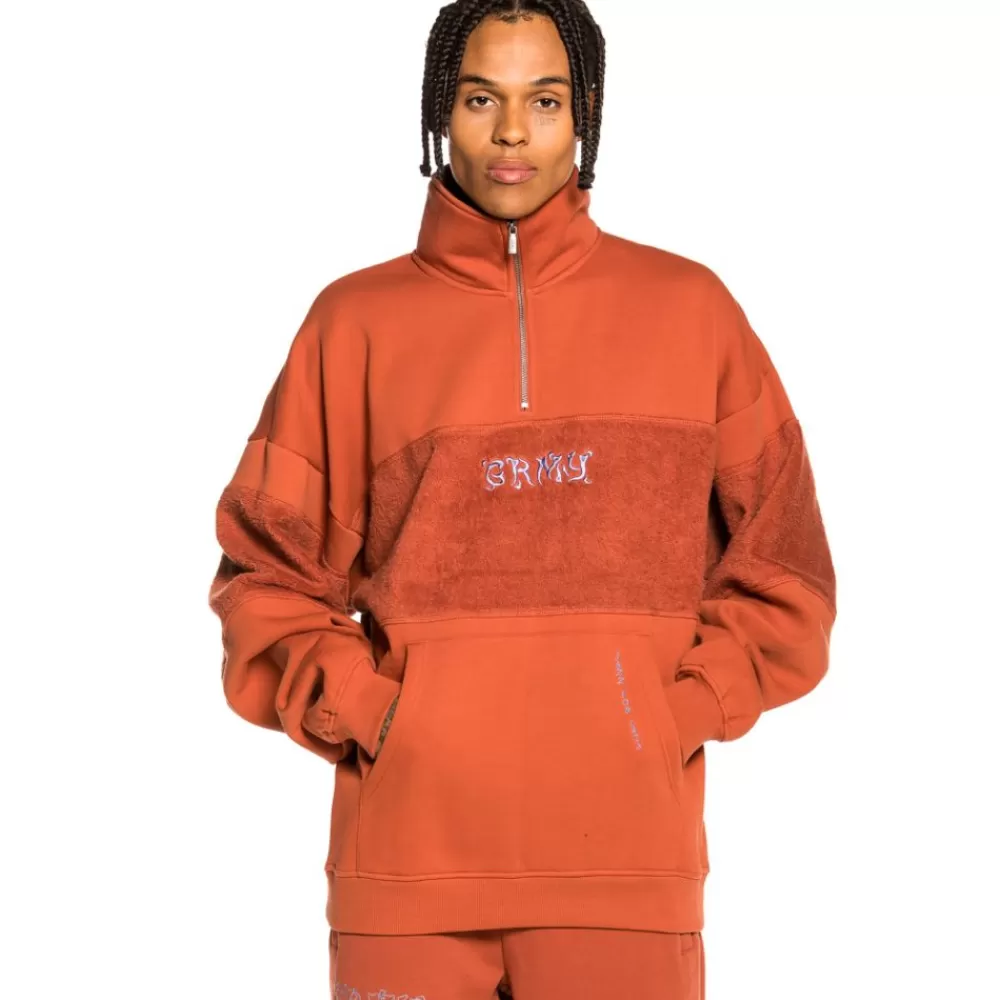 Grimey Sudadera "Jazz Thing" High Neck - Ochre | Fall 21 Store