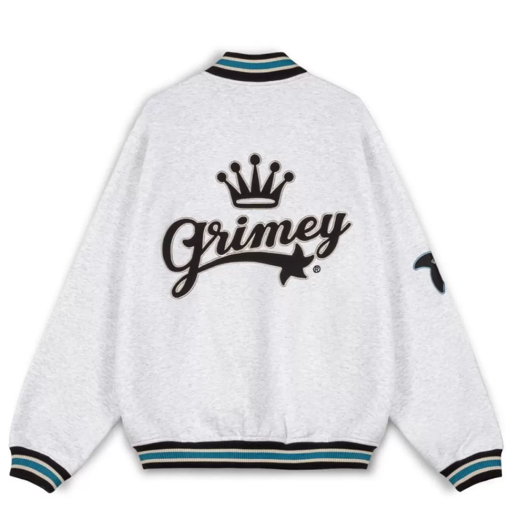 Grimey Sudadera Madrid Fleece Button Heavyweight - Sport Grey | Fw23 Hot