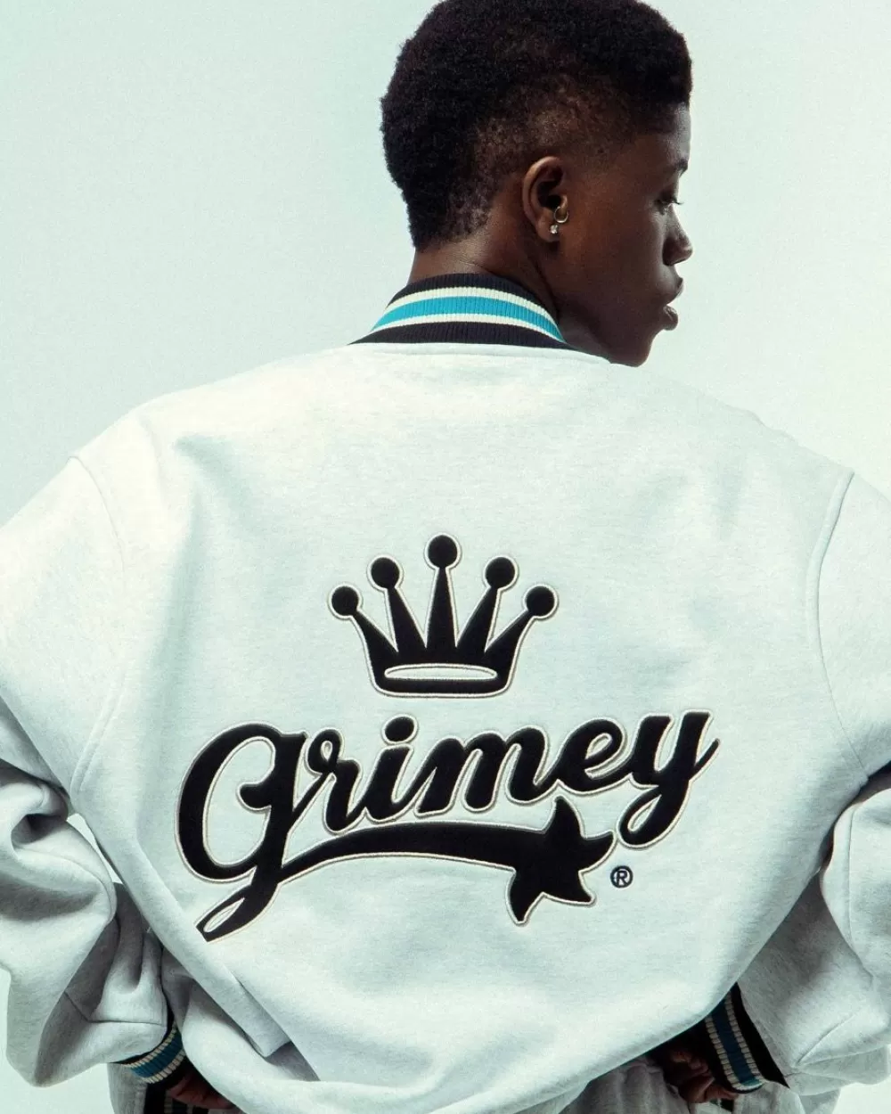 Grimey Sudadera Madrid Fleece Button Heavyweight - Sport Grey | Fw23 Hot