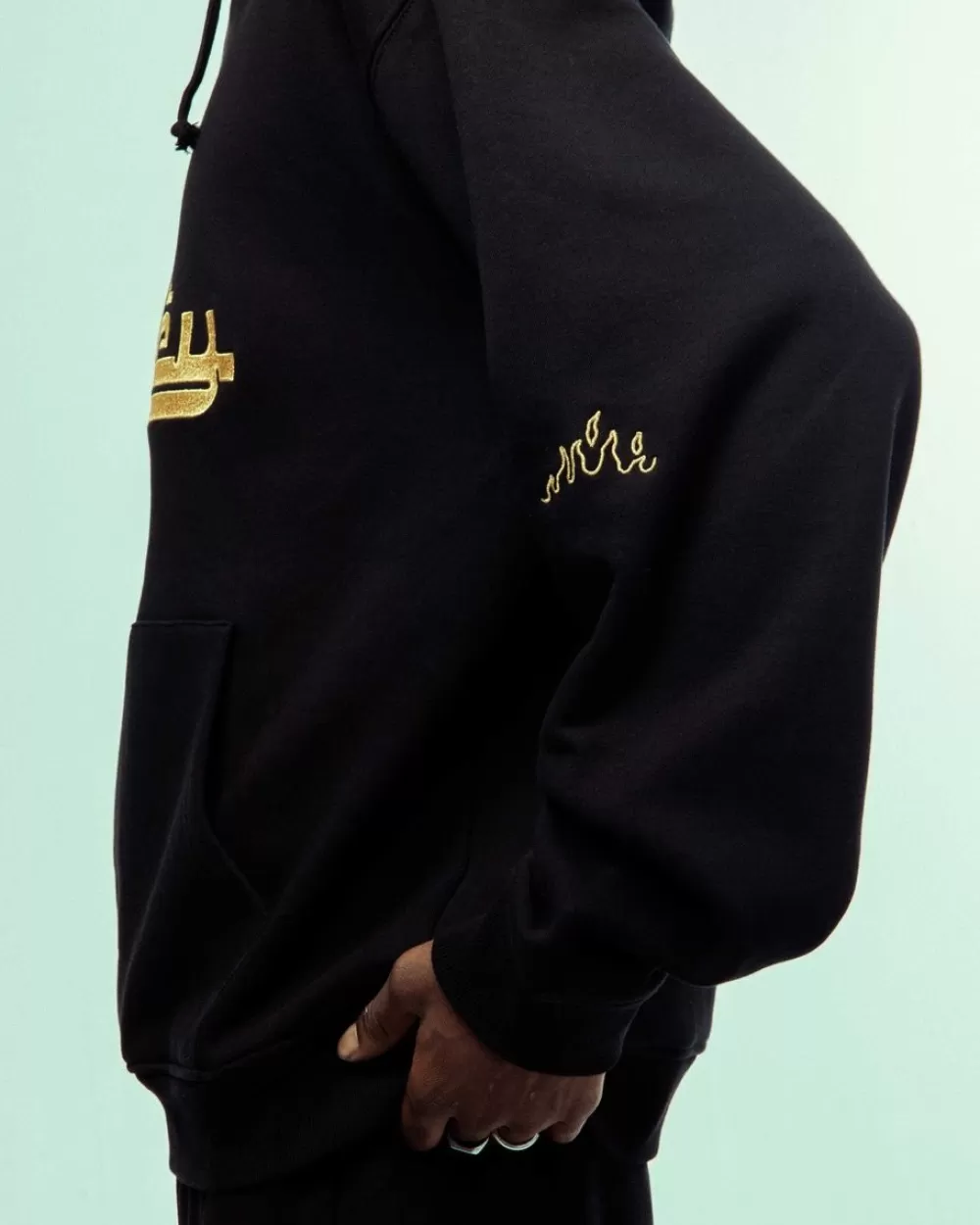 Grimey Sudadera Nablus Stones Vintage - Black | Fw23 Shop