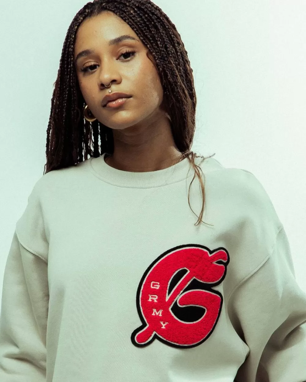 Grimey Sudadera Nablus Vintage - White | Fw23 Outlet