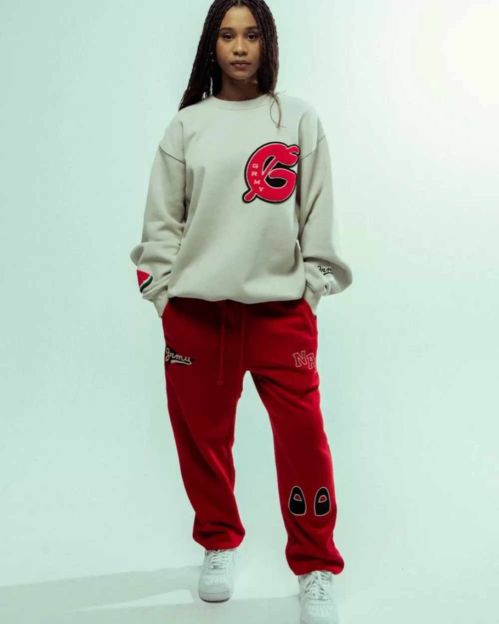 Grimey Sudadera Nablus Vintage - White | Fw23 Outlet