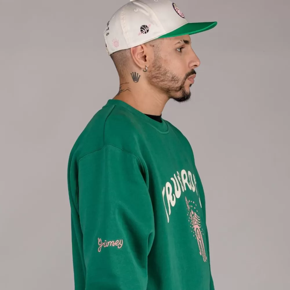 Grimey Sudadera "Snipes X True Roots" Crewneck - Green | Fall 22 Sale