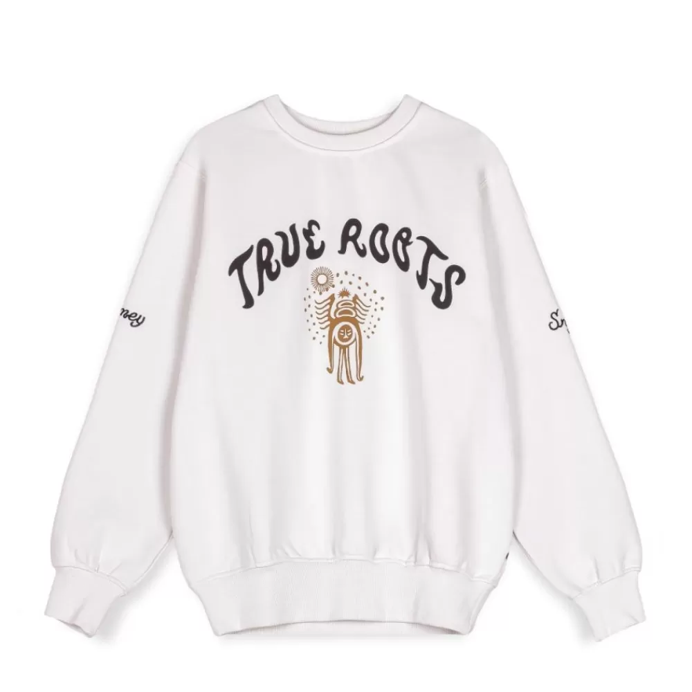 Grimey Sudadera "Snipes X True Roots" Crewneck - White | Fall 22 Discount