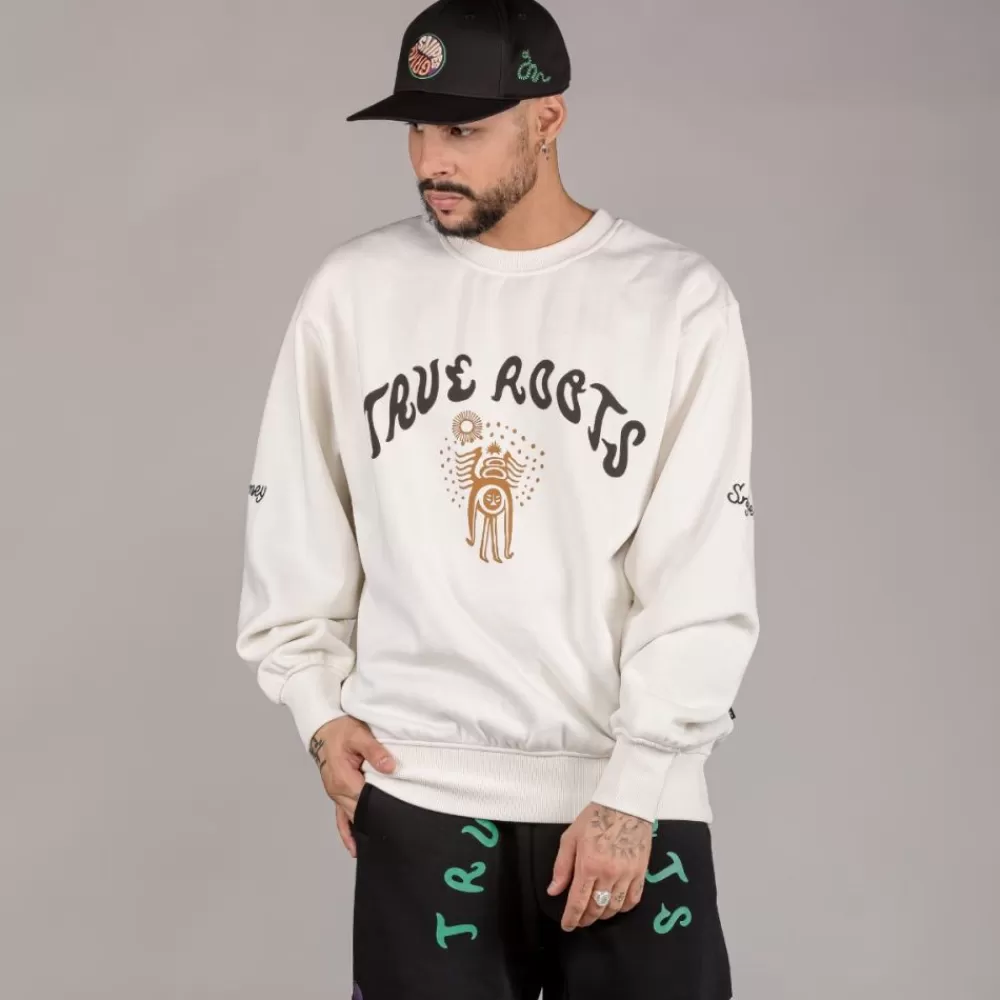 Grimey Sudadera "Snipes X True Roots" Crewneck - White | Fall 22 Discount