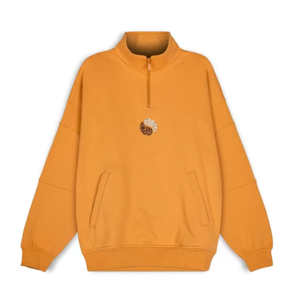 Grimey Sudadera "Snipes X True Roots" High Neck - Orange | Fall 22 Store