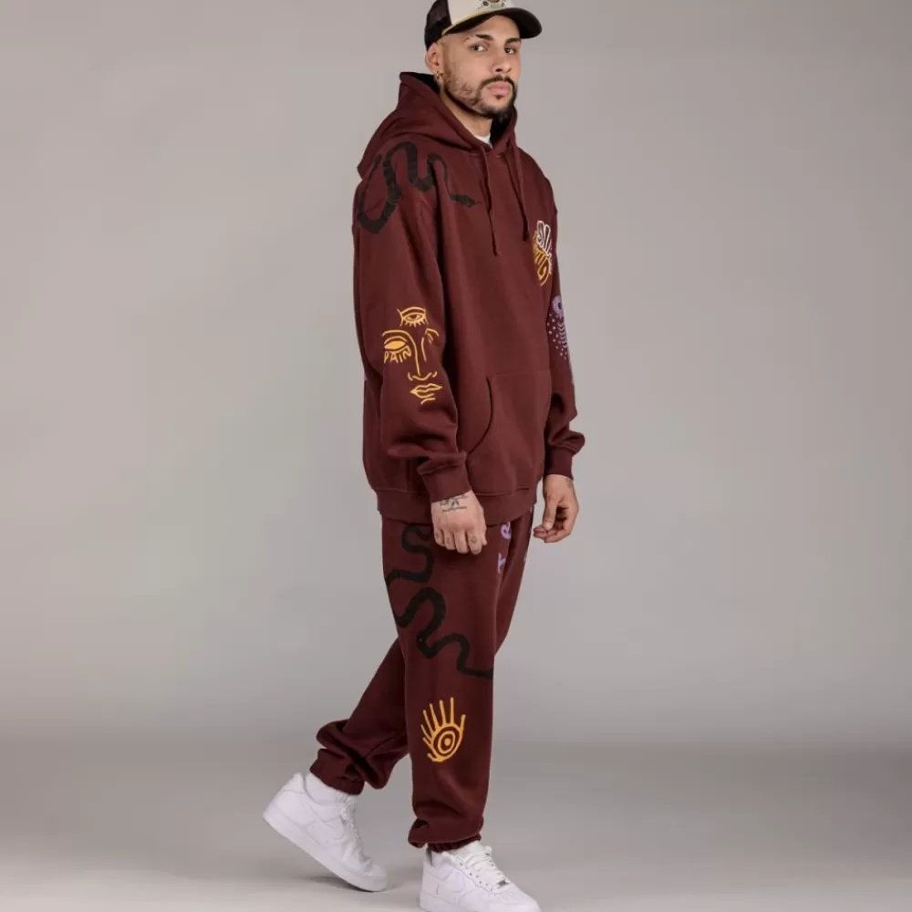 Grimey Sudadera "Snipes X True Roots" Hoodie - Brown | Fall 22 Outlet