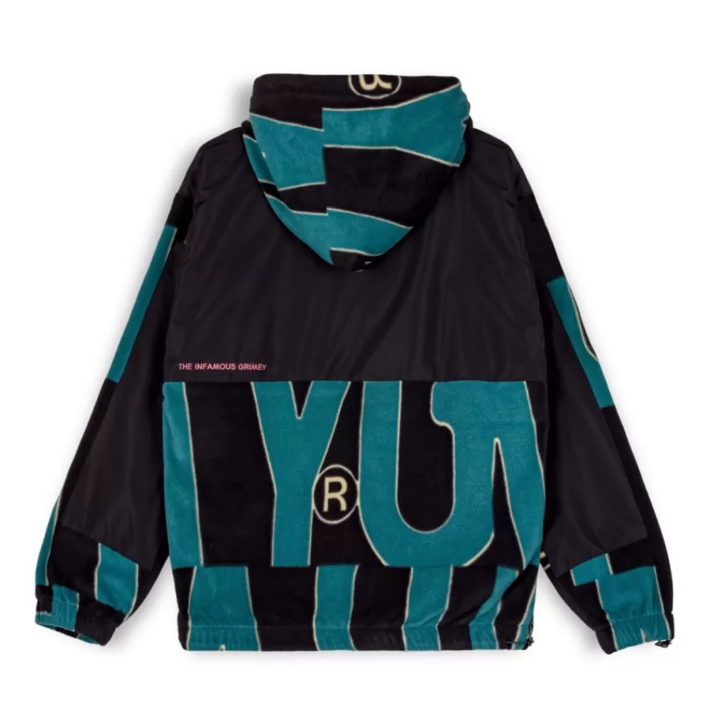 Grimey Sudadera Snow Fox All Over Polar Fleece - Blue | Winter 22 Flash Sale