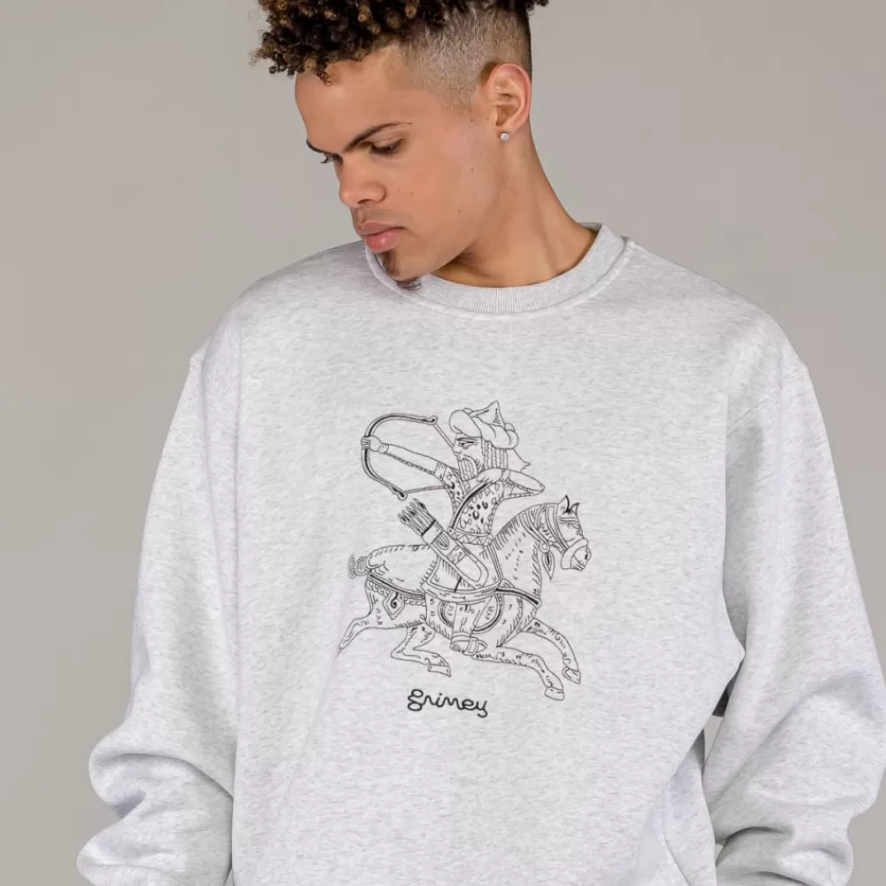 Grimey Sudadera The Clout Numidians - Sport Grey | Spring 23 Outlet