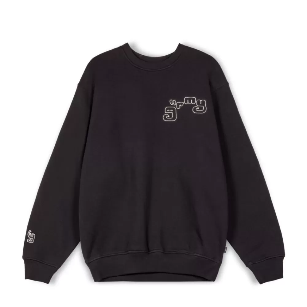 Grimey Sudadera Tusker Temple Vintage - Black | Fw23 Shop