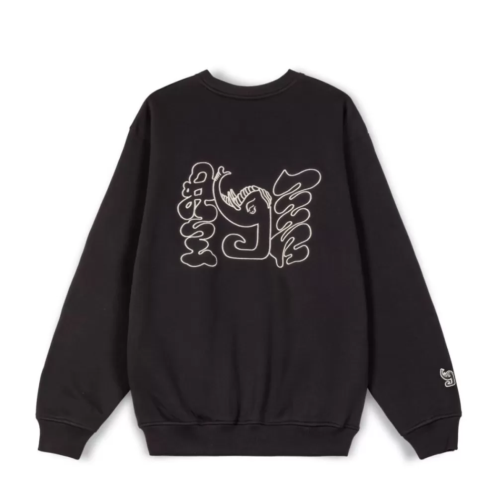Grimey Sudadera Tusker Temple Vintage - Black | Fw23 Shop