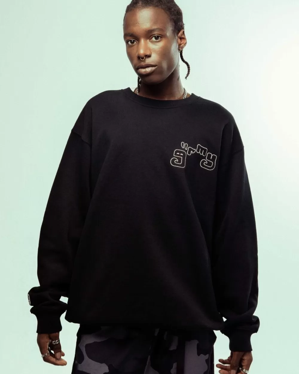 Grimey Sudadera Tusker Temple Vintage - Black | Fw23 Shop